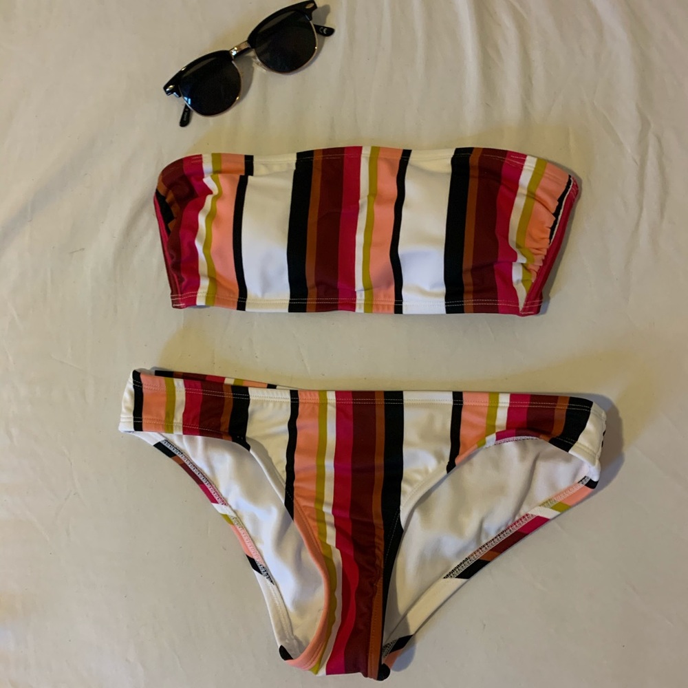 Striped bikini